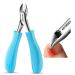 MR.GREEN Nail Clippers Toenail Cutters Anti-Splash Professional Ingrown Thick Hard Nail Scissors Pedicure Tools Manicure Sets (Blue Handle)