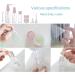 8-Piece Travel Bottles Set | Refillable Mini Spray & Pump Containers for Cosmetics | Empty Travel Toiletries with Storage Bags - Buy Online on GoSupps.com