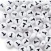 Bxwoum 100PCS White Round Acrylic Letter Beads for Jewelry Making - DIY Bracelets, Necklaces, Key Chains - 4x7mm - Letter T Beads - Buy Online on GoSupps.com