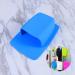 Zerodeko 3-Pack Silicone Toothbrush & Beauty Organizer - Sky Blue Suction Holder for Essentials - Buy Online on GoSupps.com
