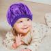 Supvox 3pcs Kids Silk Satin Bonnets - Soft Hair Turbans & Night Head Covers in Purple Black & Pink - Premium Hair Care - Buy Online on GoSupps.com