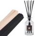 100 pieces of natural rattan sticks Reed Diffuser Sticks 7 inch rattan Reed Sticks Wooden sticks for space -fragrance dispensers (black and natural color) 7.08 "(18cm)