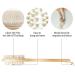 Premium Central Wood Body Brush - Long Stem Back Peeling & Massage Tool | Double-Sided Dry & Wet Brush for Spa-Like Bathing Experience | International Shipping Available - Buy Online on GoSupps.com