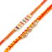 Ghasitaram Gifts Rakhi for Brother Rakhis Online - Set of 2 Glittering Thread and Multicolour Stone Premium Rakhis