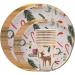 Christmas Party Tableware Set 10 Set Christmas Paper Plates and Cups Set Santa Claus Tableware Christmas Theme Party Decor