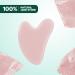 100% Natural Pink Gua Sha Heart Shape Stone for Facial Massage & Skin Care | Beauty Tool for Relaxation & Muscle Relief - Buy Online on GoSupps.com