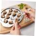 HOMSFOU 1 Set Dinnerware Flatware Escargot Serving Plate Home Restaurant Baking Plate Snail Escargot Plate Snail Baking Plate Baking Clamp Snail Baking Pan French Food Stainless Steel - Buy Online on GoSupps.com