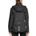 Fitst4 Sports Women Bicycle Jacket Running Jackets Lightweight Waterproof Wind Breaker Hiking Jacket Reflective Trekking Rain Jacket With Hood Black M