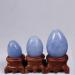 Crystal Natural Polished Blue Celestite Crystal Stones Shaped Stone Minerals Gem Balancing Collectibles with Base 1pc (Color : Light Grey Size : 40x25mm) 40x25mm Light Grey