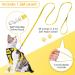 Breakproof Cat Leash Set & Adjustable Soft Kitten Vest - Reflective Stripes Yellow Size S | Durable Dishes for Small Kittens - Buy Online on GoSupps.com