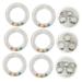 SAFIGLE 30 Pcs Transparent Circle Rattle Set for Infant Nursing Teether - Calming & Soothing Bed Molar Rattles - Portable Newborn Teething Toys - Buy Online on GoSupps.com