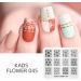 Alexnailart Nail Stamping Printing Plate Template Image Plate Stamper Scraper Flower Pattern Nail Art Decoration DIY Print Manicure Design FL045 - Buy Online on GoSupps.com