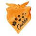 Little Fratz Dog Triangle Scarf (Colour: yellow) (Size 1 (55 cm)) Name of the dog 55 x 18 yellow