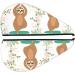 Buy Cute Sloth Yoga Pose Microfiber Hair Towel | Super Absorbent Coral Velvet Wrap for Women - Perfect for Long Curly & Thick Hair - Buy Online on GoSupps.com