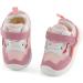 LACOFIA Baby Girls First Walker Shoes | Toddler Sneaker Anti-Slip Rubber Sole - Pink - Size 4.5 UK - Buy Online on GoSupps.com