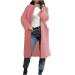 Yihaojia Women Open Front Knit Cardigan Sweater 2023 Fall Long Batwing Sleeve Chunky Knit Cardigan Sweater Outwear Hot Pink#11 3X-Large