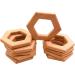 Wendysun 3pcs Cartoon Wood Teether Set | Natural Animal Hexagon Baby Teething Toy - Buy Online on GoSupps.com