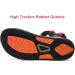 Outpro Women's Flat Trekking & Hiking Sandals - Durable Non-Slip Sports Sandals for Beach & Outdoor - EU Size 43 Red - Buy Online on GoSupps.com