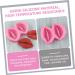 HOMSFOU 2pcs Baking Silicone Model Mini Cake Love Cake Valentine s Day Cake Holiday Cake Baking Lip Fondant Lip Shaped Molds Cupcake Silicone Lip Cookie Biscuit Chocolate Silica Gel 3D - Buy Online on GoSupps.com