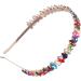 Buachoi Rhinestone Headband - Fashionable Pearl & Crystal Hair Accessories for Weddings Birthdays Parties | Colorful Women's Headdress - Buy Online on GoSupps.com