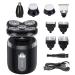 Electric Razor for Men Portable 5 in 1 Men's Electric Shaver Body Trimmer USB Rechargeable Waterproof Mini Shaver Hair Trimmer Nose Hair Trimmer Razor 5in1-set