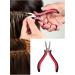 Remover Plier Hair Capsules Tongs 3 Holes Mini Plier for Micro Nano Ring Hair Extensions Applicates 1Pc Hair Extension Pliers Hair Extension Pliers (Color : Red-01) - Buy Online on GoSupps.com