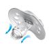 Lovi 22/810 Girl Dynamic Silicone Pacifier | Night & Day | 3-6 Months | Jaw-Friendly | BPA Free | 2 Pack with Night-Light Ring | International Shipping - Buy Online on GoSupps.com