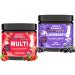 Llama Naturals Kids Multivitamin Gummies + Elderberry Gummies Bundle | No Added Sugar Cane | Vegan | Organic | 2 Bottles