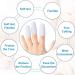 Sumiwish Silicone Toe Caps - 5 Pairs Gel Toe Sleeves for Men & Women - Prevent Blisters, Corns, Calluses - Protect Sore Toes - White - Buy Online on GoSupps.com