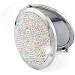 Teensery Sparkling Rhinestone Compact Mirror - Double-Sided 2X Magnification | Portable Handheld Makeup Mirror for Women and Girls - Buy Online on GoSupps.com