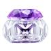 Nail Art Dappen Dish Crystal Glass Liquid Powder Cup Clear Diamond Manicure Bowl with Lid nail liquid crystal dish