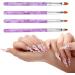 Jinlaili 7PCS Nail Art Brush Set - Purple Nail Tips Builder Brush Set for UV Gel & Acrylic Nails - Nail Design Painting Kit for Home Salon - Buy Online on GoSupps.com