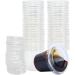 PartyMars 1 oz Disposable Dipping Sauce Cups with Lids - 100 Count Pack - Mini Plastic Portion Containers for Condiments, Jello Shots, and Souffles - Buy Online on GoSupps.com