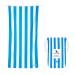 Dock & Bay Beach Towel - Quick Dry, Sand Free - Compact, Lightweight - 100% Recycled - Includes Bag - Cabana - Bondi Blue - Large (160x90cm, 63x35) Cabana - Bondi Blue Large (160x90cm, 63x35")