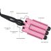 3 Barrel Curling Iron Wand Adjustable Hair Crimpers Hair Styling Tool Hair Curler Waver Crimper for Home and Salon 110V 240V (Pink 28mm) US Plug Pink 28mm - Buy Online on GoSupps.com