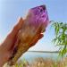 Natural 1pc Natural Amethyst Scepter Backbone Rough Stone raw ore Wool Specimen ningxiao