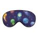 Sleeping Mask Jellyfish Pattern Cartoon Soft Eye Mask with Adjustable Strap Comfortable Blindfold Eyeshade for Night Sleep