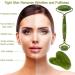Aruiteng Jade Roller and Gua Sha Massager Tools Face Roller Face Massager Jade Stone Facial Roller for Eye Puffiness Skin Tightening Rejuvenation of The Face and Neck - Buy Online on GoSupps.com