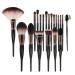 Makeup Brush Set soft animal hair does not hurt face beginner makeup brush tools black 18