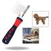 OFKPO Pet Dematting Comb Detangling Matted or Knotted Undercoat Hair Grooming Accessories Tool for Dog Cat