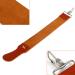 Premium Real Leather Barber Straight Razor Strop Belt | Sharpener for Folding Knives & Shaving Tools - Buy Online on GoSupps.com