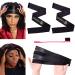5PCS Edge Band Set with Elastic Bands, Scarf, Hair Edge Brush - Non Slip Headband for Baby Hair Closure Frontal Wigs - Buy Online on GoSupps.com
