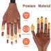 Professional Nail Practice Hand with 100 Nail Tips - Adjustable False Mannequin Hand for Acrylic Nails Training and DIY Manicures - Buy Online on GoSupps.com