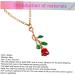 VALICLUD Necklaces Gold 1pc Gold Chain Necklaces Rose Pendant Necklace Vintage Necklace Rose Chain European and Flower Necklace - Buy Online on GoSupps.com
