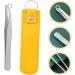 Buy Minkissy Nose Hair Trimmer Set for Men - Stainless Steel Round Nose Hair Clips Eyebrow & Nasal Cutter - 3pcs Yellow - Perfect Grooming Tools for Men - Buy Online on GoSupps.com