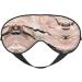 Red Gold Marble Print Eye Mask - Soft Sleep Mask for Travel & Naps | Perfect for Women & Men - Buy Online on GoSupps.com