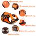 Breakproof Cat Leash Set & Adjustable Soft Kitten Vest - Reflective Stripes | Orange Small Dishes for Kittens - Buy Online on GoSupps.com