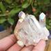 Natural Crystal 70grams Natural White Angel Crystal Cluster Electroplating Titanium Coating Quartz Cluster Power Crystal - Buy Online on GoSupps.com