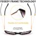 FEISEDY Vintage Cat Eye Reading Sunglasses - Women s Sun Readers with Full Lens & Spring Hinges - B2896 Black 2.0x - Buy Online on GoSupps.com