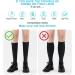 ACWOO Compression Socks for Women & Men - Breathable Thin Black Compression Stockings for Calf & Ankle Support - Ideal for Running, Sports, Flight, Maternity - 1 Pair - Buy Online on GoSupps.com